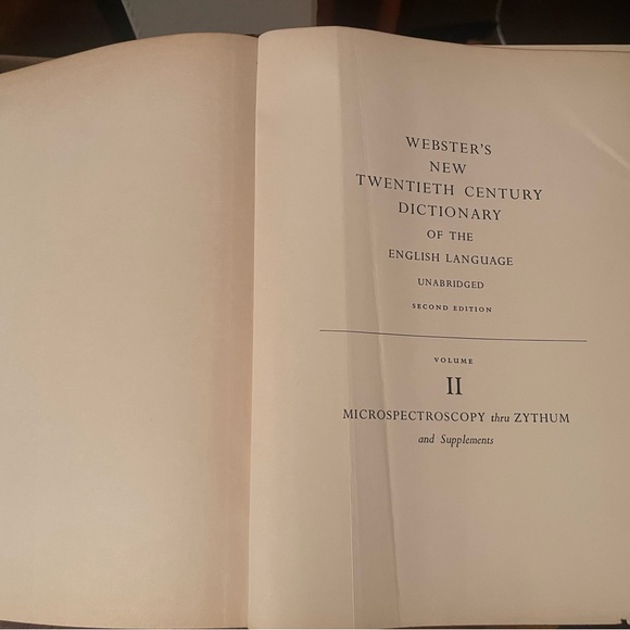 Webster’s New Twentieth Century Dictionary of the English Language Unabridged - Picture 16 of 16